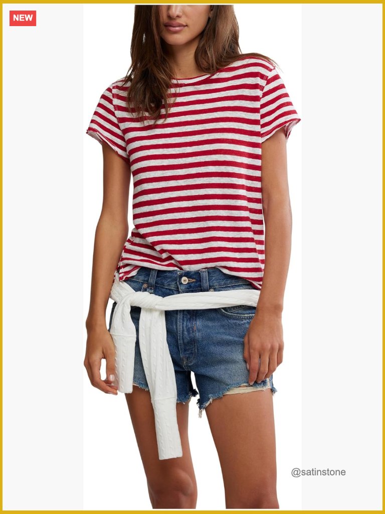Crew Neck Sleeveless Classic Fit Tee Cotton Blend